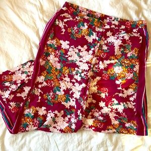 Anthropologie cropped floral pants